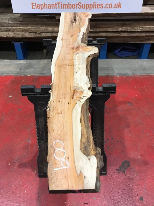 Yew kiln dried timber plank #009