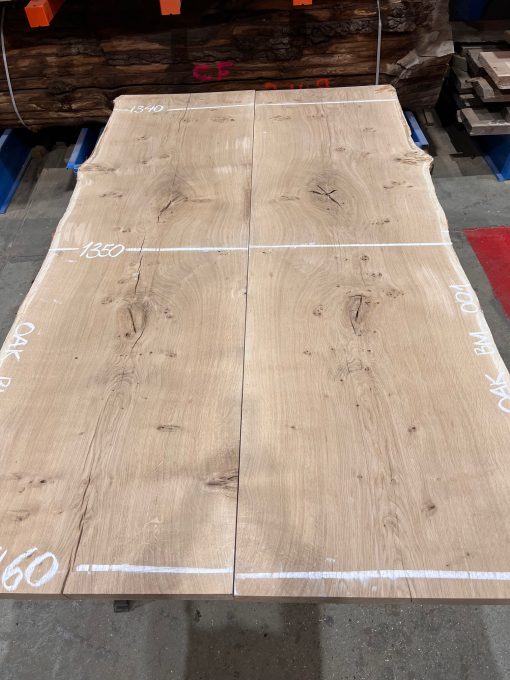 Oak Book Matched Pair #001 kiln dried pieces of wood for table top making